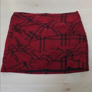 NWT Zara Plaid Bow Skirt